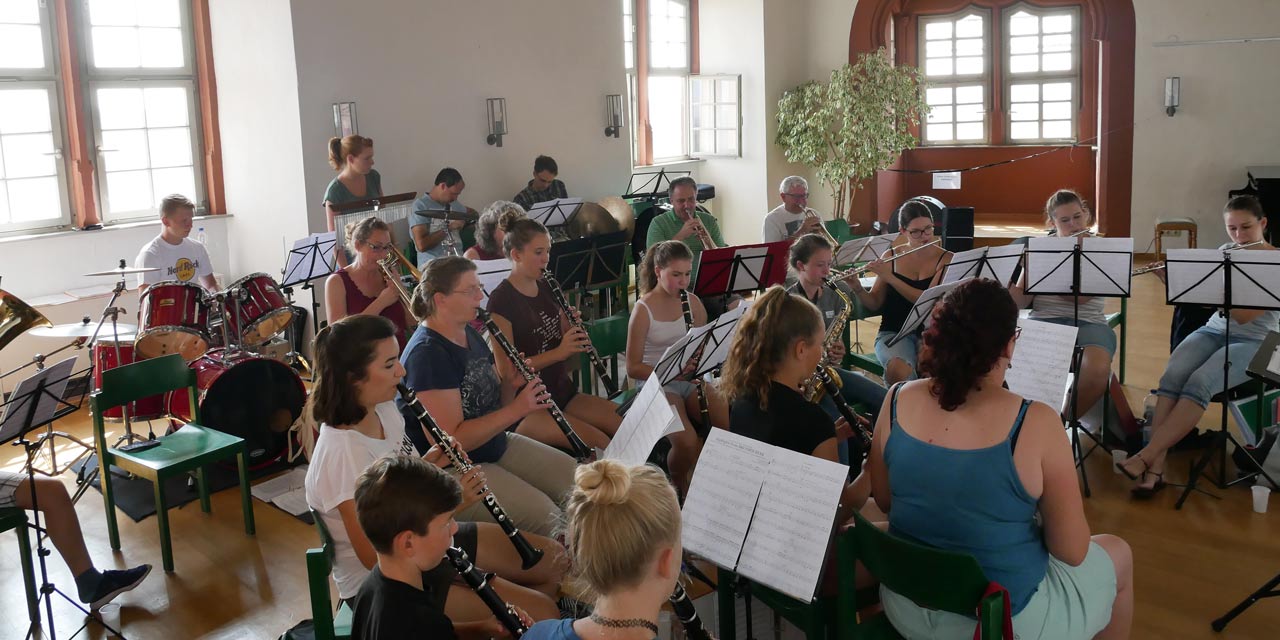 Probe auf Freizeit Projektorchester Eintracht Glauberg