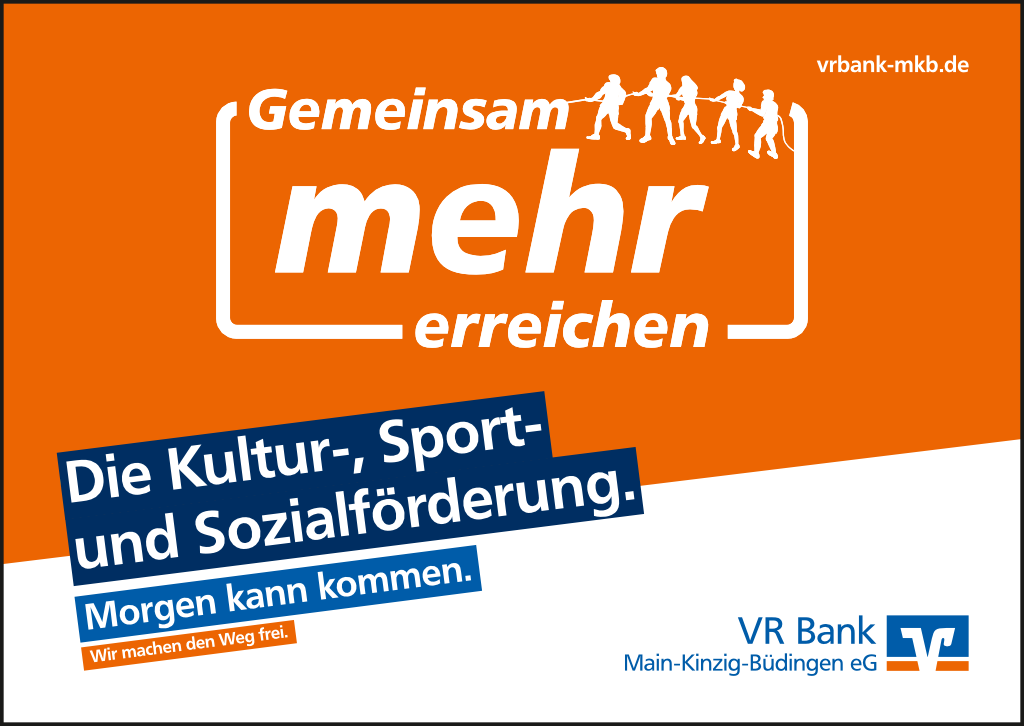 Die Kultur-, Sport- und Sozialförderung. ANZEIGE VR BANK MKB eG