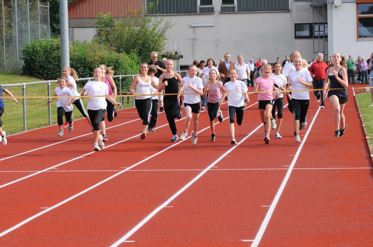 Tartanbahn Eröffnung - erster Lauf