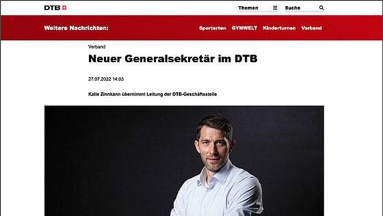 Neuer Generalsekretär im DTB