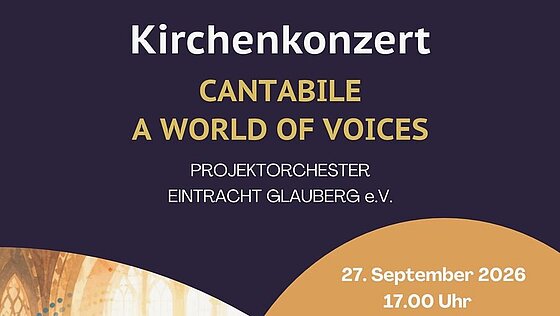Flyer Kirchenkonzert des Projektorchesters 2026